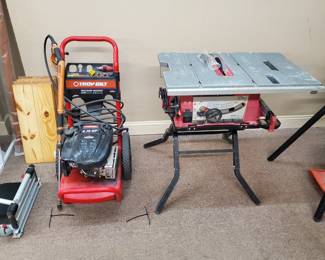 Troy Bilt Power Washer and 10" Skilsaw