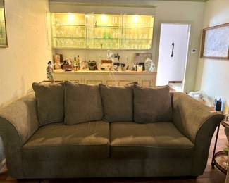 Green Corduroy Couch