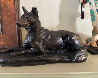 Louis Riche Bronze German Shepherd
