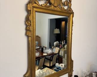 Period French Louis XVI Giltwood Mirror