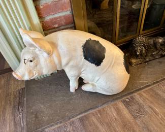 Very large, ceramic pig piggy bank