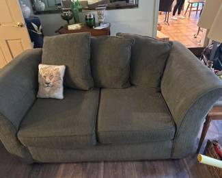 Green Corduroy Loveseat