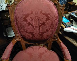 Nice old sturdy chair on rollers