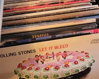 nearly 150 CLASSIC ROCK ALBUMS/RECORDS - some autographed!