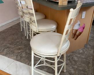 Set of four swivel counter stools. $200/set of four.