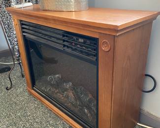 Space heater fireplace.