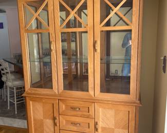Two piece china/hutch. $275.