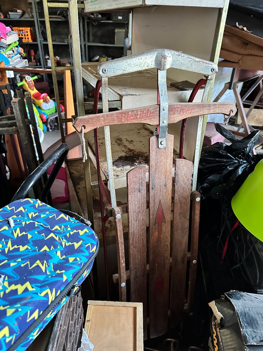 Vintage flexible flyer sled