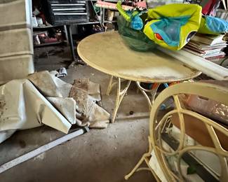Table with four matching chairs 