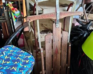 Vintage flexible flyer sled
