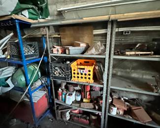 More metal shelves 