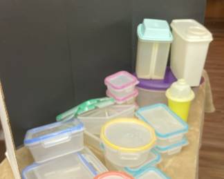 Food Storage Including 3 Tupperware Pieces