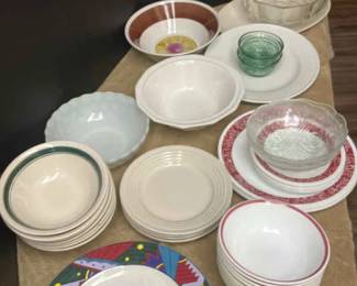 Assorted Dish And Serve ware