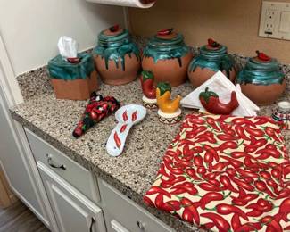 Chili Pepper Kitchen Set