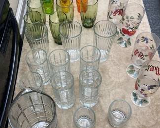 Varied Sets Of Glassware