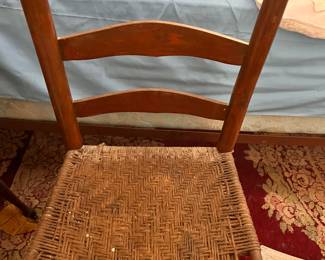 Antique Straight Back Chair
