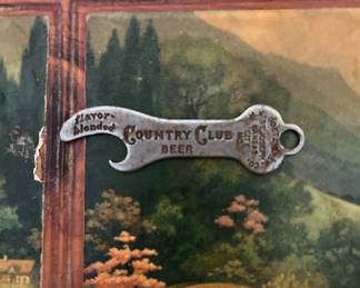 Country Club Beer Keychain Bottle Opener