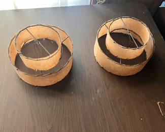 Vtg. Rice Paper Shades