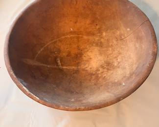 Antique Wood Bowl