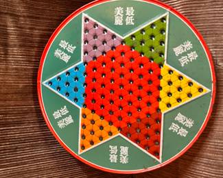 1960’s Ohio Art Chinese Checkers Metal Tin