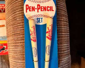 Vtg. Baseball Hall of Fame Louisville Slugger pen/Pencil set