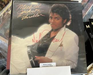 Thriller album signed by Michael Jackson with COA