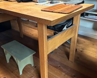 oak desk/ work table