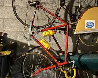 Lots of bikes in various states of repair