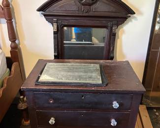 Antique dresser with mirror