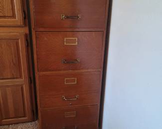 Legal vintage file cabinet