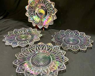 218 Iridescent Petal Plates 