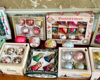 301 Vtg Glass  Hallmark Ornaments