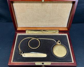 034 Colibri Pocket Watch  Knife Set