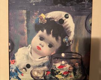 Jean Calogero “Doll with Fish” Print