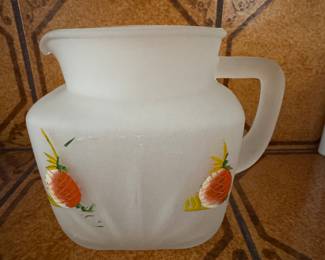 Anchor Hocking Frosted Pitcher