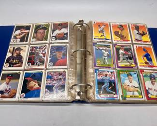 Binder of 1990s Baseball Cards, Mixed Companies