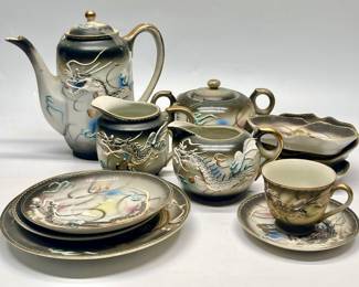 Vintage Dragonware Porcelain China Made in Japan