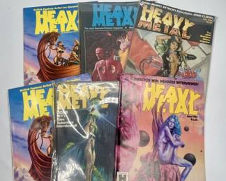 Ten Vintage Heavy Metal Magazines