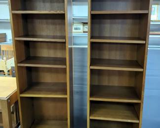 Stickley Bookcases With Adjustable Shelves