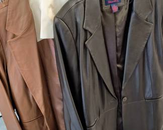 Lady's leather jackets