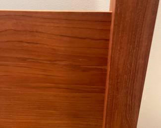 Four poster teak wood bed frame with matching end tables. In perfect condition. 