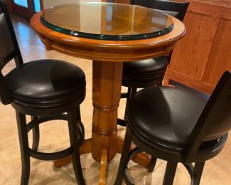 Three piece pub table set