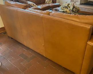 *Available for presale. Contact for pricing* Vintage Ralph Lauren brown leather sofas, matching pair. Beautiful brown patina. These are gorgeous luxury sofas. Light wear as shown in pictures. 