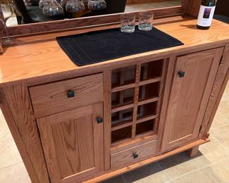 Handmade stand alone bar. Fine craftsmanship in perfect condition. 