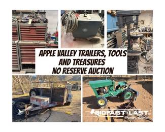Apple Valley Trailers, Tools and Treasures No Reserve Auction