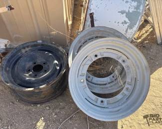 5106  2 Ford 5 Wide and 1 5Lug Metal Wheels