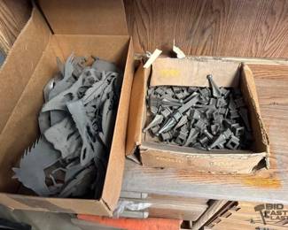 1020  Cast Iron Spear Finials and DieCut Decorations