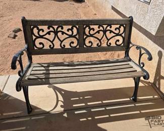 2000  Cast Iron and Wooden Bench