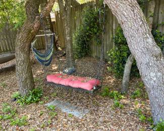 Wrought iron swing
