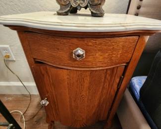 Two Curved Front Side Cabinets.